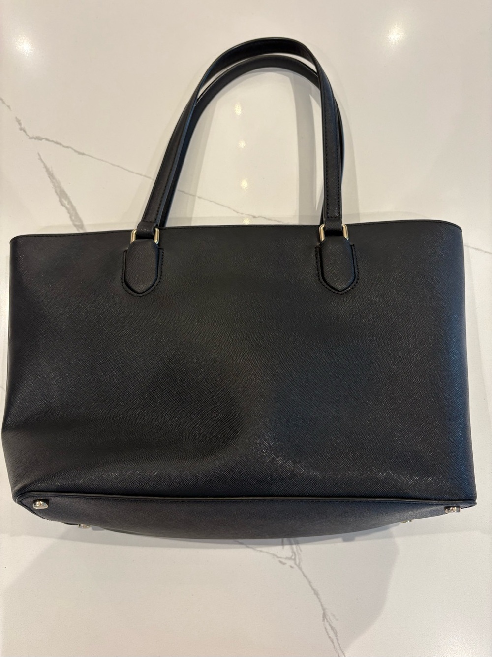 Kate Spade Black Leather Tote Bag - Picture 2 of 9